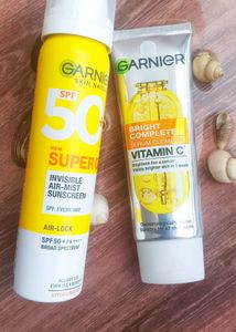 Garnier Sunscreen &amp; Cleanser