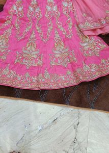 Heavy Bridal Lahnga In Pink Colour 😍💕