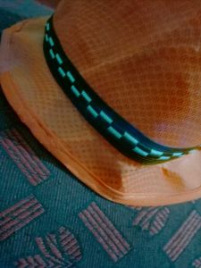 In real Life This Hat Orange Straw Hais Very Orang