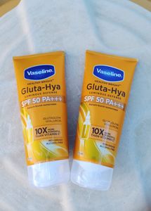 2 Pack ❤️ Vaseline Gluta-Hya Sunscreens 🌞