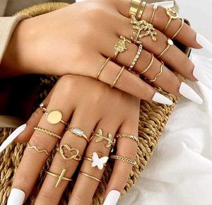 Gold Plated Stackable Rings (25 Piece)