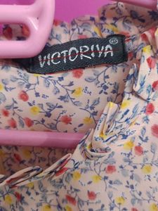 A Beautiful Floral Print Frock