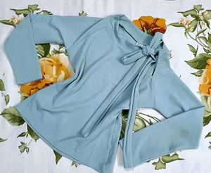Turquoise Color Top(Korean Style)