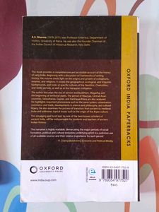 India's Ancient Past by R.S. Sharma