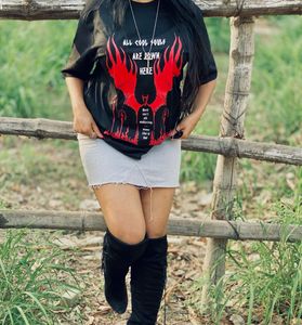 Blck Tshrt+ Denim Skirt Set