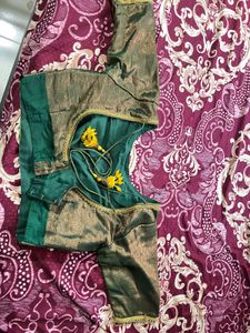 Elegant Yellow &amp; Green Saree