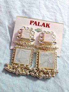 Classic drop Silver Alloy earrings