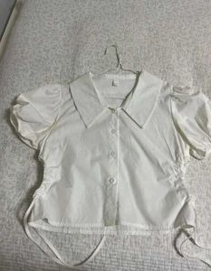 White Puff Sleeve Top