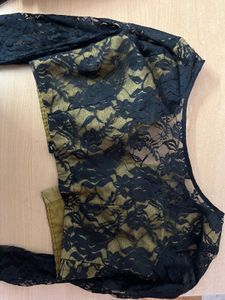Elegant Black &amp; Gold Embroidered Saree