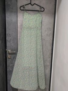 Green Summer Floral Dress 💚