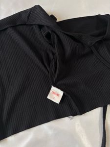 Urbanic Black Tie Up Shrug/Top
