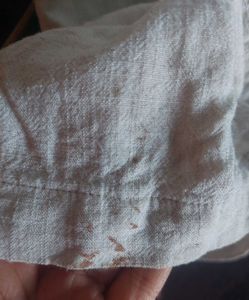 H&amp; M Beige Linen-blend Wide Leg Trousers