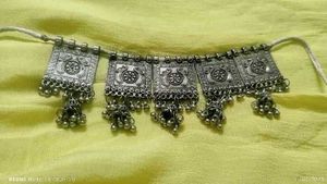 Oxidized Silver Choker