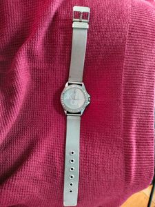 Women DK Silver Metallic Watch