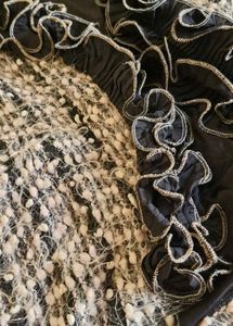 black woolen Poncho style sweater