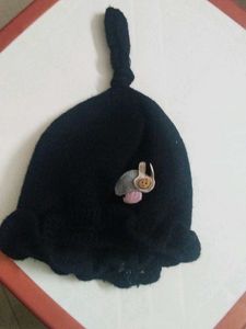 Cute Black Knitted Cap