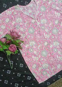 Floral Short Kurti💕and(Earings As Freebie)