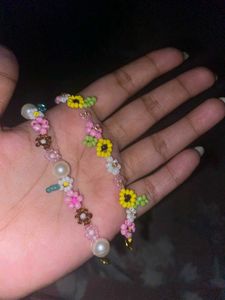 Floral Beaded Bracelet