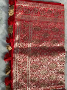 Red Colour Banarasi Silk Saree