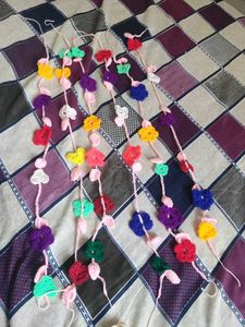Colorful Crochet Garland