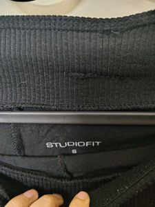 Mini Black Ribbed Skorts