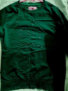 Strawberry Girl Green Sweatshirt - M Size
