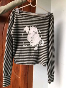 Grunge Off Shoulder Top