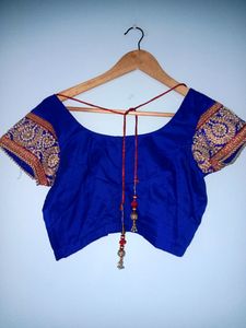 Heavy Embroidery Border Saree With Blouse(Women&#39;s)