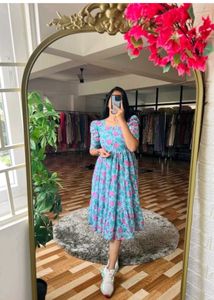Floral Print Tiered Maxi Dress