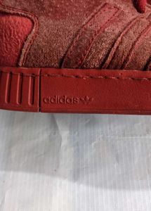Adidas Red High-Top Sneakers