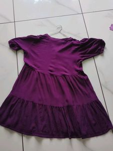 Purple Tiered Dress