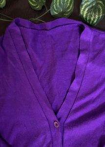 Purple Korean Cardigan