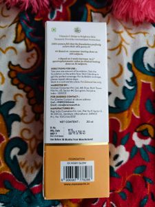 Mamaearth Glow Serum Medium Foundation Dewy With V
