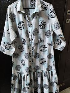 Printed Shirt Dress