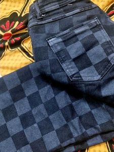 Checkered Jeans