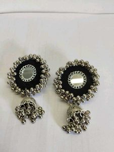 Mirror Jhumka Earrings