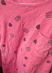 Cute Pink Long Sleeve Top