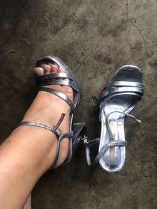 Zara Silver Heels