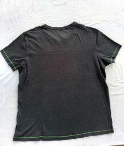 Teamspirit Black Printed Tee