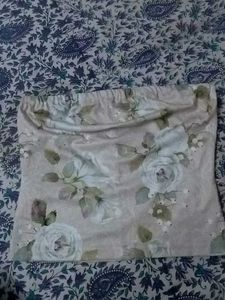 Floral Print Tube Top