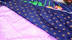 New Beautiful Dola Silk Saree With Atached Blouse Piece