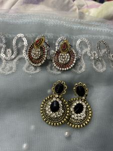 Combo Of 2 Diamond Earrings