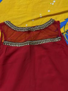 Red &amp; Gold Kurta