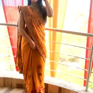 Elegant Yellow Saree
