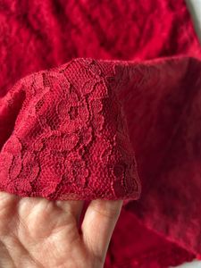 Red Lace Top - S