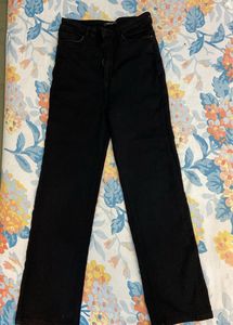 Jet Black Straight Jeans