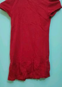 Red Colour Top For Girl Kid