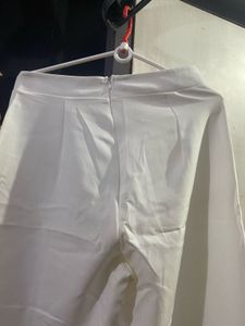 Shein White Flared Pants