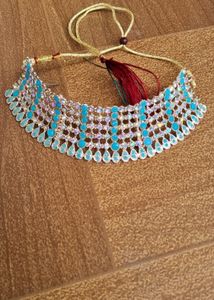 Jewellery Set For Women, Girls Sky-blue Colour.