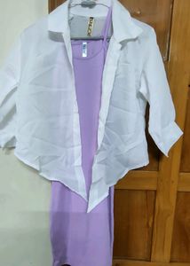 Bodycon Dress (Size-&#34;XS&#34;) With Jacket